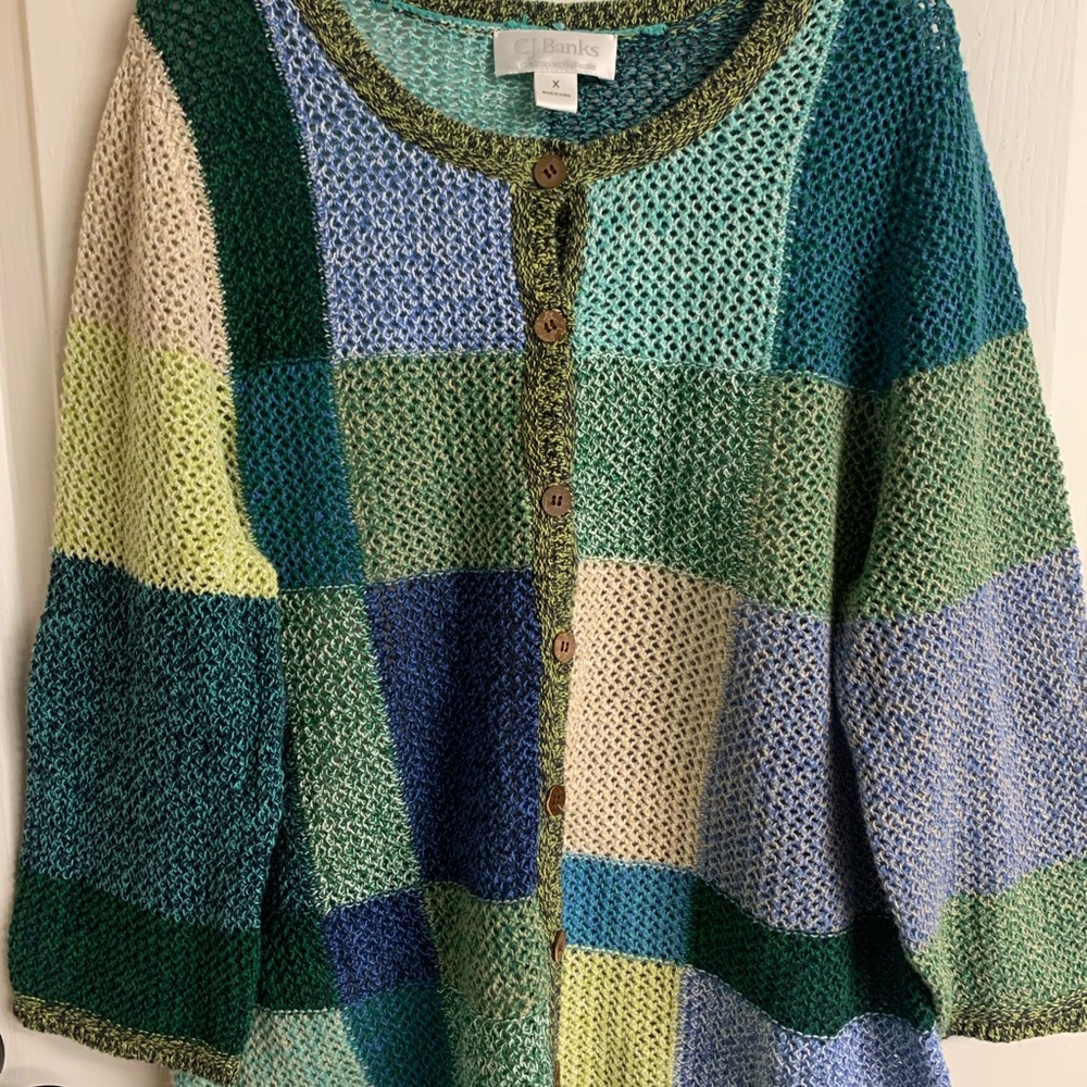 Christopher & Banks Colorful Knit Cardigan